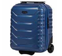 Wings Crake Petite valise de cabine 40,6 cm, bagage à main gratuit pour avion, 4 roues pivotantes, 100 % polycarbone indestructible, bleu, bleu, xs, Valise