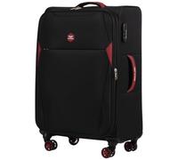 Wings Dipper Sac de voyage léger 75 l 24" Noir avec TSA, 4 roulettes, poignée télescopique, extensible, Noir , 67,5x42,5x27, Valise
