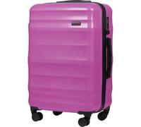 WINGS Lot de 3 Bagages VULTURE Polycarbonate Léger et Durable Ensemble de Bagages avec Serrure TSA 4 Roues 360° Poignée Télescopique Tailles S M L, Rose, M, Mallette