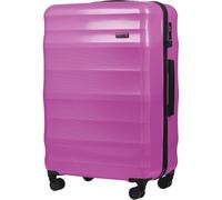 WINGS Lot de 3 Bagages VULTURE Polycarbonate Léger et Durable Ensemble de Bagages avec Serrure TSA 4 Roues 360° Poignée Télescopique Tailles S M L, Rose, L, Mallette