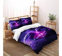 Wings of Amour Literie en Art 3D Imprimé Microfibre avec Taies d'oreiller Hommes Super King（260x220cm）