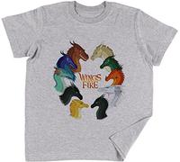 Wings of Fire - All Together T-Shirt Unisexe Enfant Garçons Filles Gris