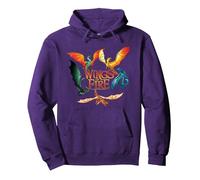Wings of Fire Dragon Circle Sweat à Capuche, Unisexe pour Adultes, Violet, S