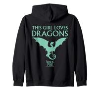 Wings of Fire Girl Loves Dragons Sweat à Capuche