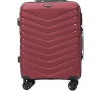 WINGS PHOENIX Set de valises S M L - Polypropylène rigide - 4 roulettes à 360° - serrures à combinaison - Valise de voyage légère et spacieuse à roulettes, Rouge, S, Mallette