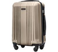 Wings Valise à coque rigide légère à roulettes avec serrure et roulettes, doré, 56x37,5x21,5, Valise