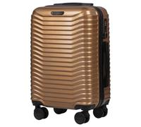 Wings Valise à coque rigide légère à roulettes avec serrure et roulettes, doré, 56x37x22,5, Valise