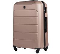 Wings Valise à coque rigide légère à roulettes avec serrure et roulettes, doré, 74,5x48x29, Valise