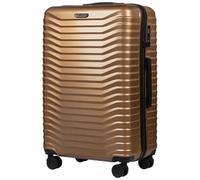 Wings Valise à coque rigide légère à roulettes avec serrure et roulettes, doré, 75,5x48x29,5, Valise