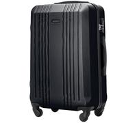 Wings Valise à coque rigide légère à roulettes avec serrure et roulettes, gris, 65,5x41,5x24, Valise