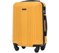Wings Valise à coque rigide légère à roulettes avec serrure et roulettes, jaune, 56x37,5x21,5, Valise