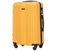Wings Valise à coque rigide légère à roulettes avec serrure et roulettes, jaune, 65,5x41,5x24, Valise