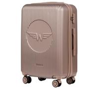 Wings Valise à coque rigide légère à roulettes avec serrure et roulettes, marron, 65,5x42,5x25,5, Valise