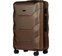 Wings Valise à coque rigide légère à roulettes avec serrure et roulettes, marron, 75,5x48,5x29, Valise