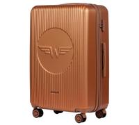 Wings Valise à coque rigide légère à roulettes avec serrure et roulettes, marron, 75x48,5x29, Valise