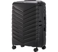 Wings Valise à coque rigide légère à roulettes avec serrure et roulettes, Noir , 75,5x50x30, Valise