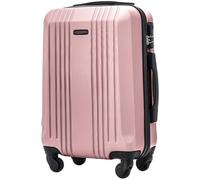 Wings Valise à coque rigide légère à roulettes avec serrure et roulettes, Rose, 56x37,5x21,5, Valise