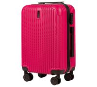 Wings Valise à coque rigide légère à roulettes avec serrure et roulettes, Rose, 57x37x22, Valise