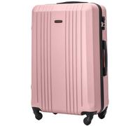 Wings Valise à coque rigide légère à roulettes avec serrure et roulettes, Rose, 74,5x47x27, Valise