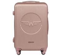 Wings Valise De Cabine, Spacieuse Et Luxueuse. Coque Rigide, Quatre roulettes Pivotantes, Fermeture Eclair Chiffrée, Poignée Télescopique