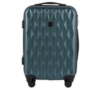 Wings Valise De Cabine, Spacieuse Et Luxueuse. Coque Rigide, Quatre roulettes Pivotantes, Fermeture Eclair Chiffrée, Poignée Télescopique