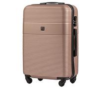 Wings Valise De Cabine, Spacieuse Et Luxueuse. Coque Rigide, Quatre roulettes Pivotantes, Fermeture Eclair Chiffrée, Poignée Télescopique