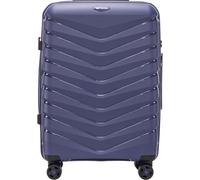 Wings Valise rigide - Grande valise de voyage et trolleys - Ultra légère - Valise à roulettes avec roulettes - Valise rigide avec serrure - Petit pour avion, bleu, 64x45x26, Valise