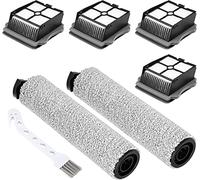 Wingsflying Pièces de rechange pour aspirateur iFloor 3/Floor One S3, lot de 2 rouleaux brosse + 4 filtres d'aspirateur