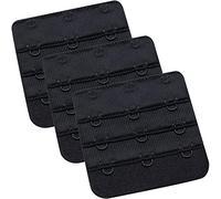 Wingslove Femme 3 pièces Rallonges Extensions pour Soutien Gorge Extensseurs (Noir*3, 3 Crochets 3/4 inch)