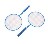 WINH Bádminton Racket Game for Children, Great Sweet Point, Mango Confortable, Lumière 1 Paire de Bádminton pour Les Enfants (Blue)
