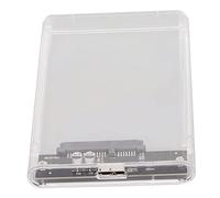 WINH Boîtier SSD, Boîtier de Disque Dur 5 Gbps Facile à Installer USB3.0 SATA Plug and Play pour Disque Dur SATA 2,5 Pouces (Transparent)