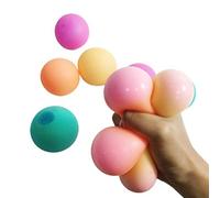 WINH Jouet à Balle de Décompression, Jouet Sensoriel Relaxant pour l'école à Domicile pour Enfants Adultes (Rose Rouge 6.0cm)