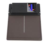 WINH Porte de Coopérative Solaire, Plastique en Fer 3 Modes d'alimentation de la Porte de Poulet Automatique Programmable pour la Ferme (Brown)