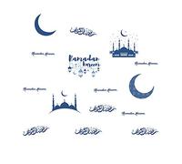 Winhappyhome 6Pcs/Set Creative ChâTeau Stickers Muraux pour Chambre Salon FenêTre En Verre DéCoratif Art Stickers