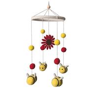 Winhappyhome Pendentif carillon à vent pour lit d'enfant avec suivi des yeux pour enfant
