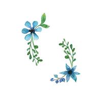 Winhappyhome Stickers Fleurs Pour Toilette RéFrigéRateur Armoire Verre (WHH1547)
