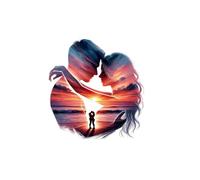 Winhappyhome Stickers muraux pour la Saint-Valentin, décoration de chambre, boutique, restaurant, (amoureux)