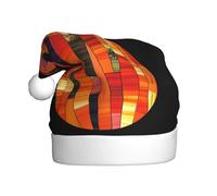 WINHGA Cat Show Prints Chapeaux de Noël en peluche pour hommes et femmes, chapeaux de Noël pour adultes pour le Nouvel An