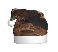 WINHGA Kangourou Cradle Prints Chapeaux de Noël en peluche pour homme et femme pour adulte Nouvel An