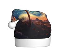 WINHGA Lollipop in the starry sky prints hommes et femmes chapeaux de Noël en peluche chapeau adulte Nouvel An vacances fête casquettes