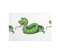 WINHGA Lot de 6 sets de table à motif A Happy Year of The Snake pour table de salle à manger, lavables, résistants à la chaleur et aux plis pour décoration de chambre à coucher