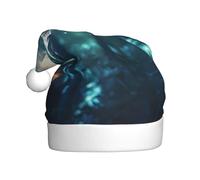 WINHGA Magic Wand Prints Chapeaux de Noël en peluche pour hommes et femmes, chapeaux de Noël pour adultes pour le Nouvel An