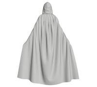 WINHGA Manteau à capuche pour adulte avec imprimé chandeliers argentés pour adultes - Longue cape de fête pour homme et femme