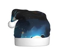 WINHGA Panda et Moon Prints Chapeaux de Noël en peluche pour homme et femme