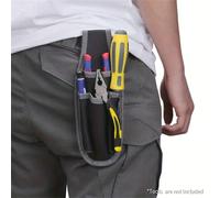 WINHUNT Pochette à outils en canevas durable pour électricien, petit sac à outils avec clip de ceinture, pochette de ceinture à outils, sac à outils pour électricien. Mini poche de rangement, convient