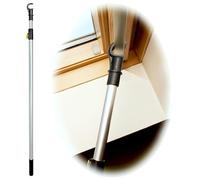 WinHux Perche Télescopique 1,2-2,0 m Verrouillage Bouton - Ouvre-Fenêtre de Toit sans Commande de Store, Crochet Antidérapant, Compatible avec Velux Keylite Fakro