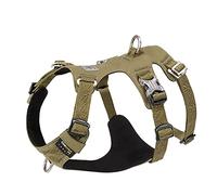 WINHYEPET Harnais pour Chien en Tissu Imperméable(Vert Militaire,L)