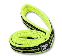 WINHYEPET True Love Chien Laisse Nylon Réfléchissant Poignée Confortable Lead Puppy Training Marche Corde Contrôle Facile Applicable à Toutes Les Races Longueur 110 cm TLL2111(Jaune Fluo,L)