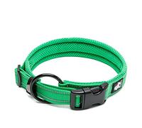 WINHYEPET True Love Collier pour Chien Doublure Sandwich réfléchissante Sangle en Nylon Boucle réglable Confortable et sûre, Pratique pour Anneau de Cou Samll/Medium/Large TLC5011