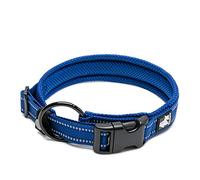 WINHYEPET True Love Collier pour Chien Doublure Sandwich réfléchissante Sangle en Nylon Boucle réglable Confortable et sûre, Pratique pour Anneau de Cou Samll/Medium/Large TLC5011